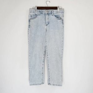 Democracy Women's "Ab"Solution Jeans Baggy Relaxed Fit Crop Cotton Blend Size 6